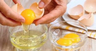 маска против омазняване на косата с яйчен белтък и лимонов сок