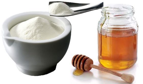 маска против стареене бръчки сухо мляко мед