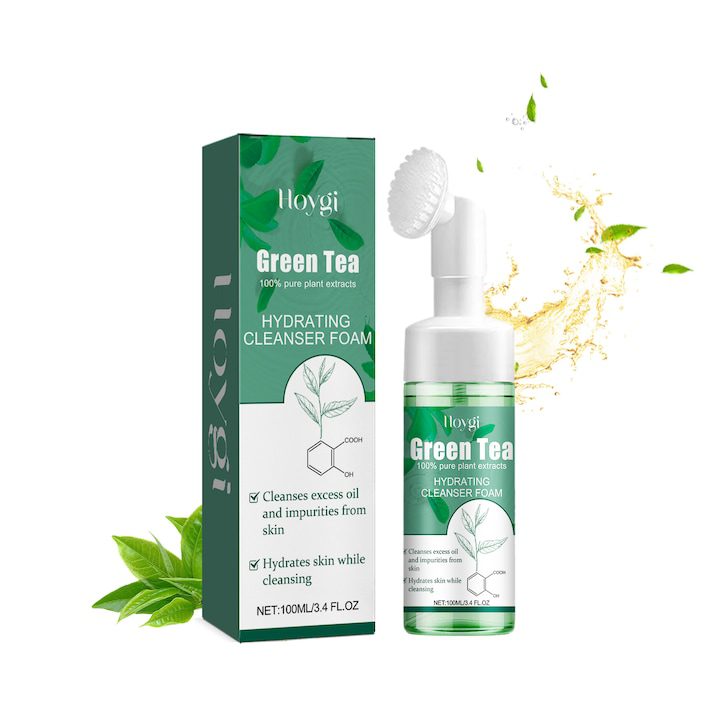 Почистваща пяна за лице Hoygi със зелен чай