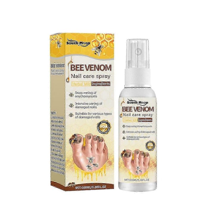 Спрей за грижа за ноктите с пчелна отрова
