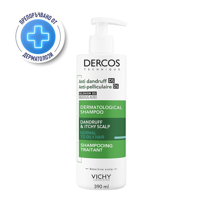 Шампоан против пърхот Vichy Dercos за нормална/мазна коса
