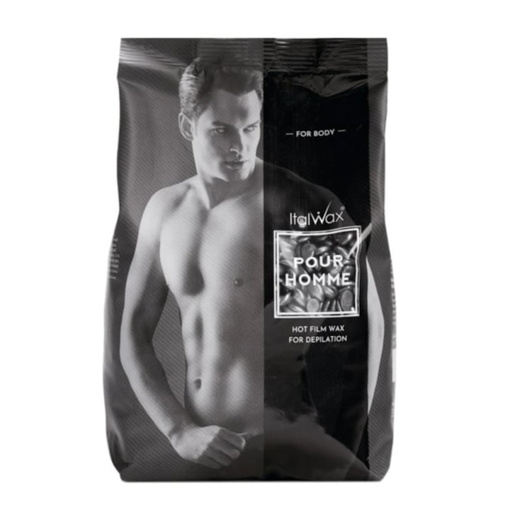 Депилиращ восък на гранули ItalWax Pour Homme Black