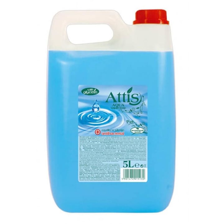 Антибактериален течен сапун Атис 5л - eMAG.bg