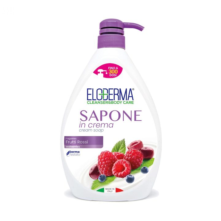 Eloderma Течен сапун с червени плодове