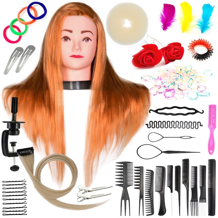 Комплект глава манекен за прическа Calissimo