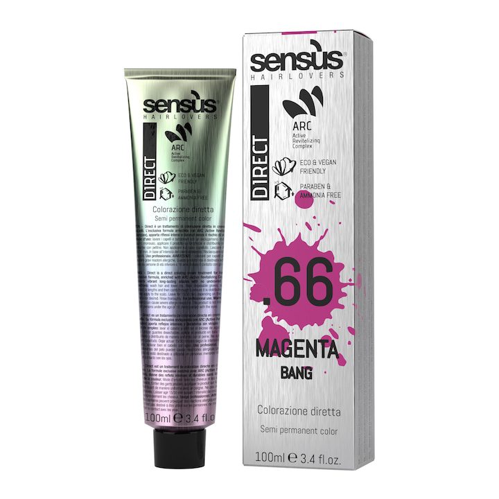 Директен пигмент за коса Sensus Direct Bang Magenta 66