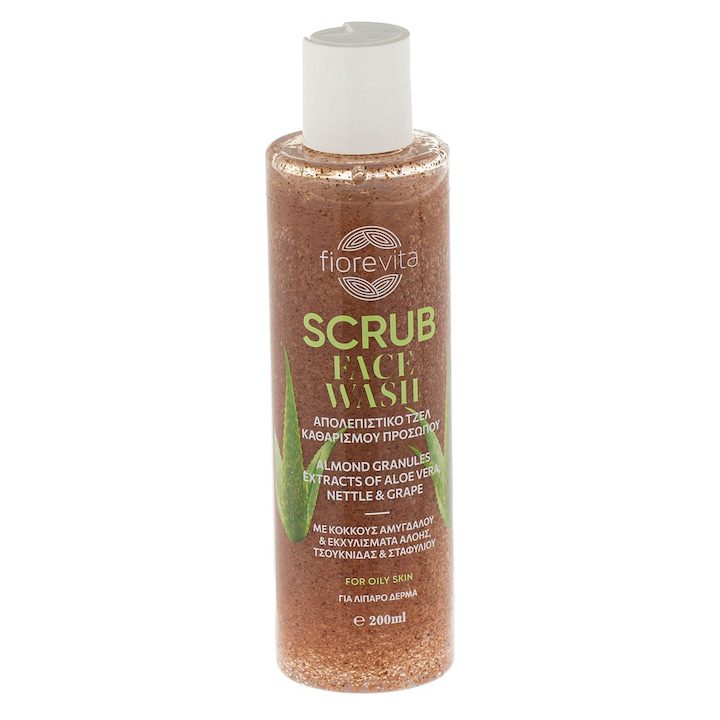 Ексфолиращ гел за лице с бадемови гранули 200 мл - fiorevita - eMAG.bg