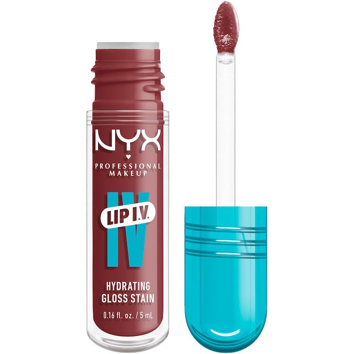 Хидратиращ гланц за устни с оцветяващ ефект NYX PM Lip I.V. 02 Hydra-Honey