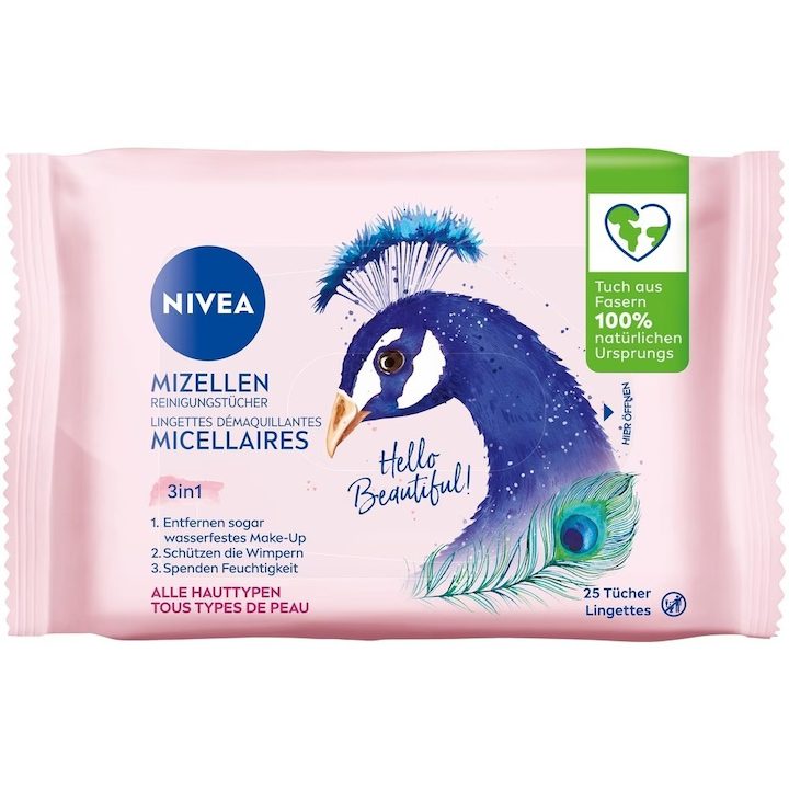 Комплект 25 демакиажни кърпички Nivea Visage Micelle - eMAG.bg