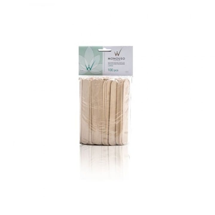 Комплект дървени шпатули за стандартна епилация 100 бр - eMAG.bg