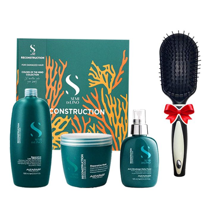Комплект за възстановяване на Alfaparf Semi Di Lino с 1000 мл шампоан