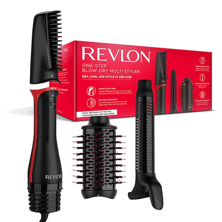 Многофункционална Фиксирана четка за стилизиране REVLON One-Step Blow-Dry Multi Styler RVDR5333E 3 в 1 - 3 подвижни глави