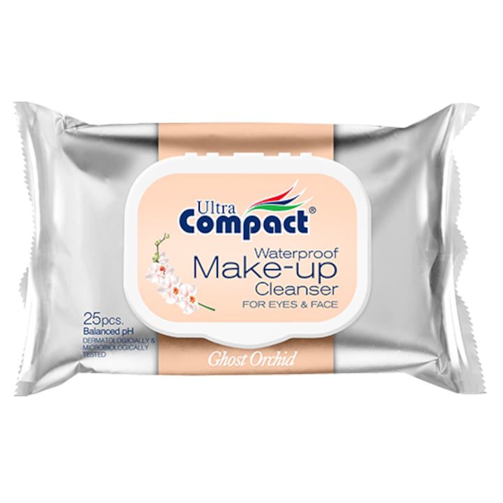 Ultra Compact водоустойчиви кърпички за премахване на грим