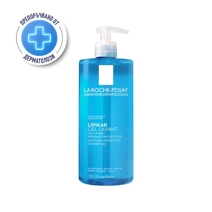 Успокояващ почистващ гел за лице и тяло La Roche-Posay Lipikar