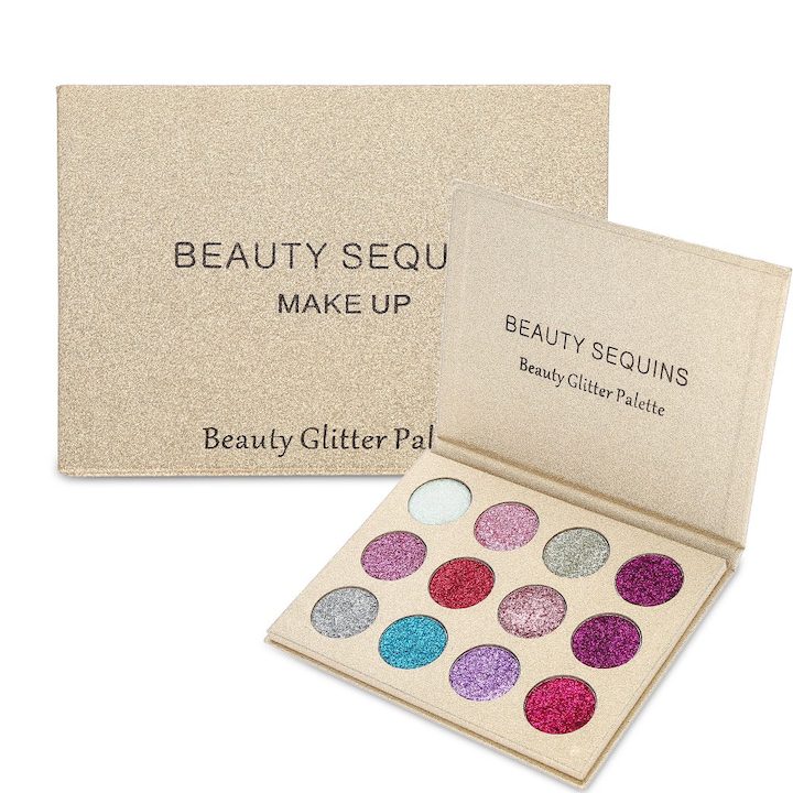 Палитра от 12 цвята сенки за очи