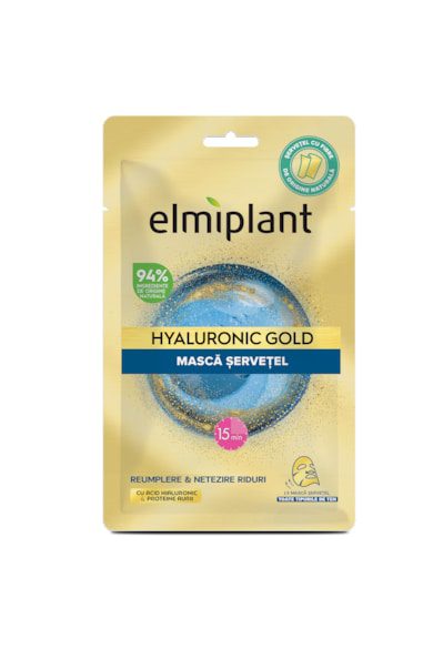 Elmiplant Лист маска  Hyaluronic Gold