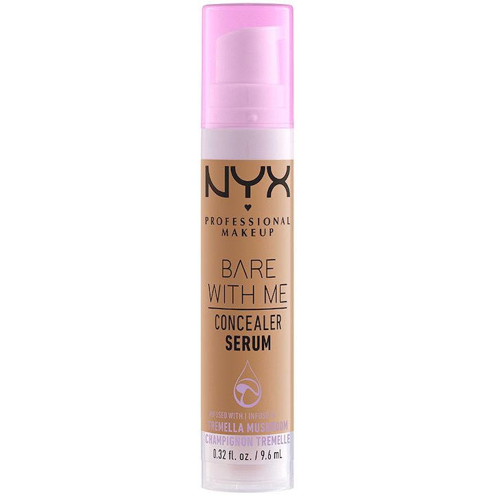 Коректор за тъмни кръгове и несъвършенства NYX PM Bare with me Serum 8 Sand