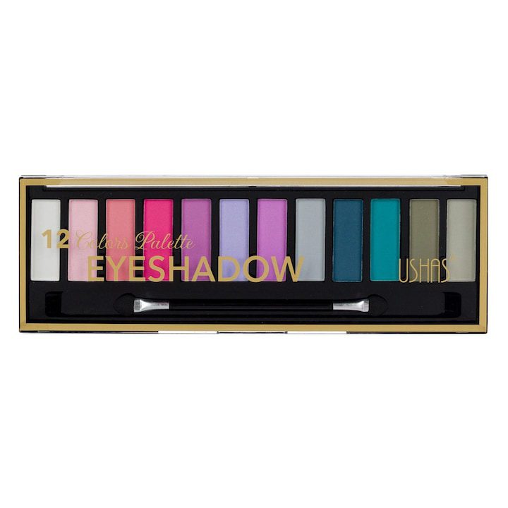 Палитра за грим със сенки за очи (12 цвята) различни цветове брокат - 12x1.75 г - eMAG.bg