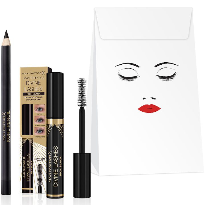 Подаръчен комплект Max Factor: Спирала за очи Divine Lashes Black