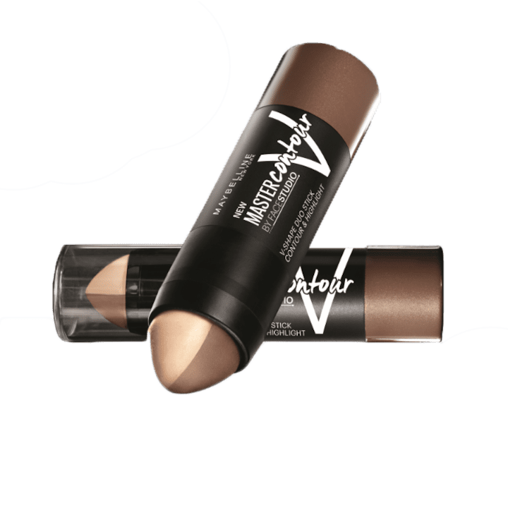 Стик за контурите на лицето Maybelline New York Master Contour V-Shape Duo 2 Medium