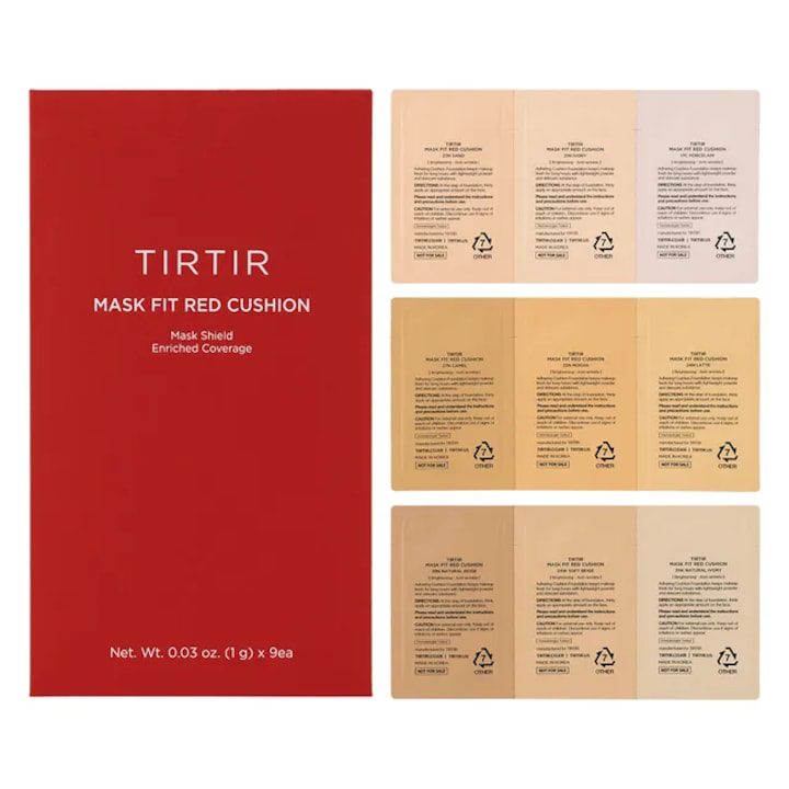 Tirtir Mask Fit Red Cushion Primer product sample 1mlx9pcs - eMAG.bg