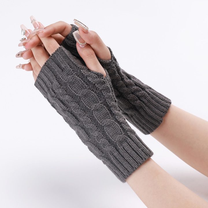 Дамски зимни ръкавици без пръсти