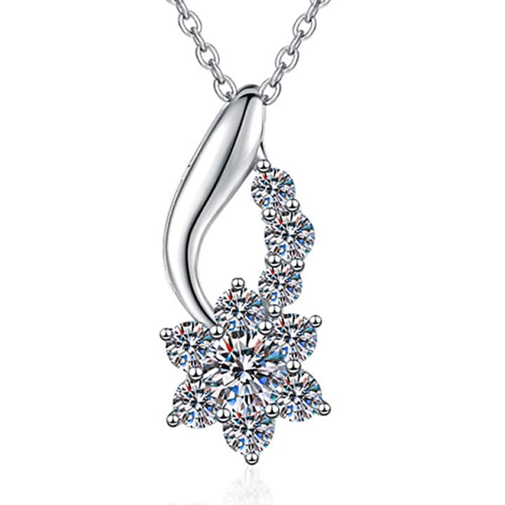 Луксозна диамантена огърлица от моасанит