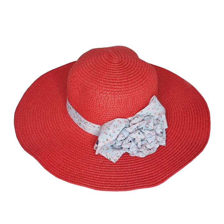 Плажна шапка с цветя