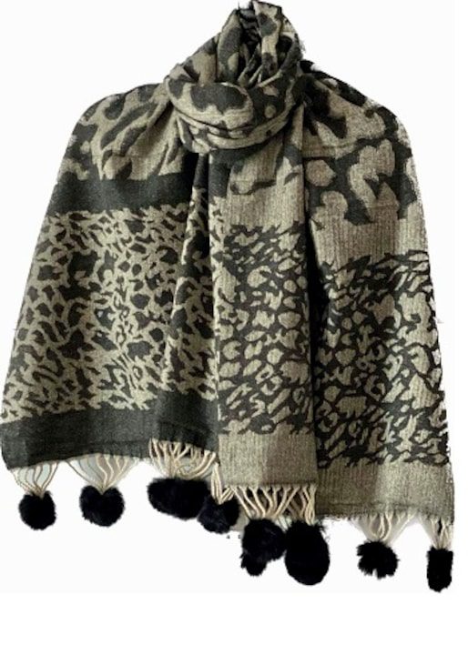 Шал с пискюли MeK Fine