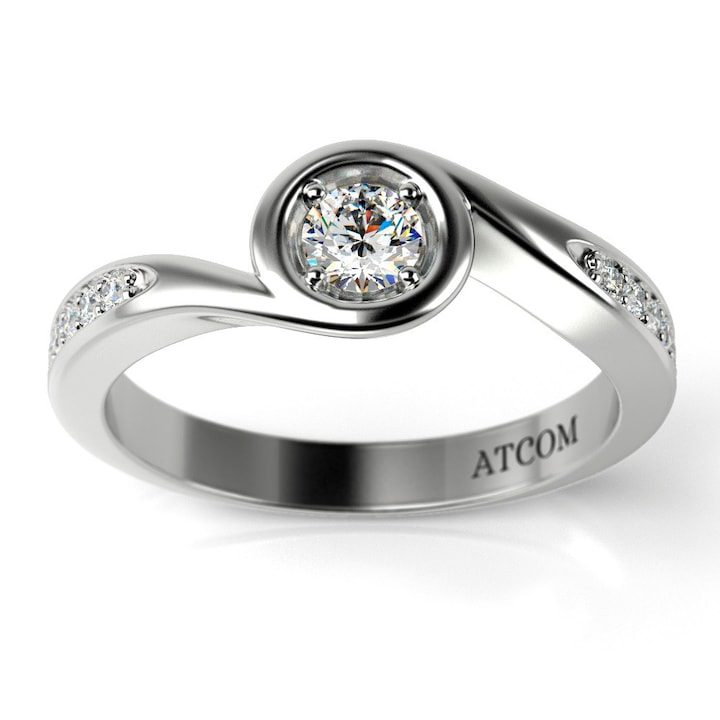 Годежен пръстен от бяло злато Vitaly - eMAG.bg