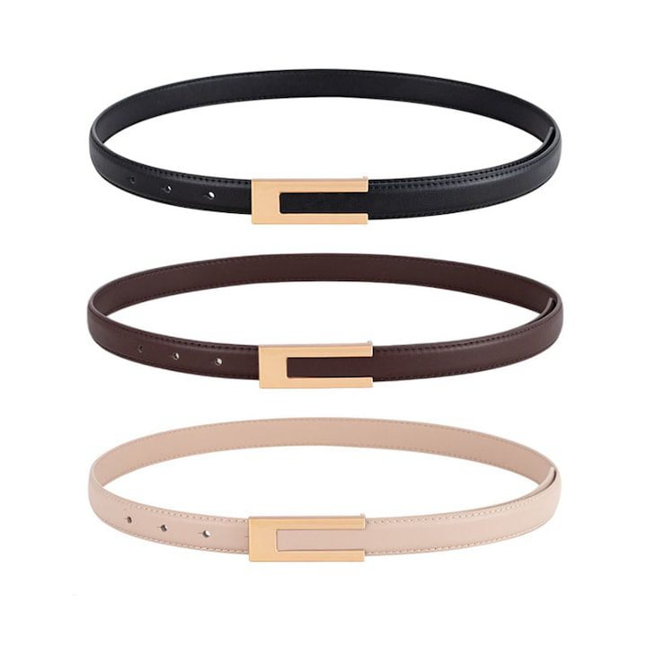 Комплект от 3 кожени колана за жени