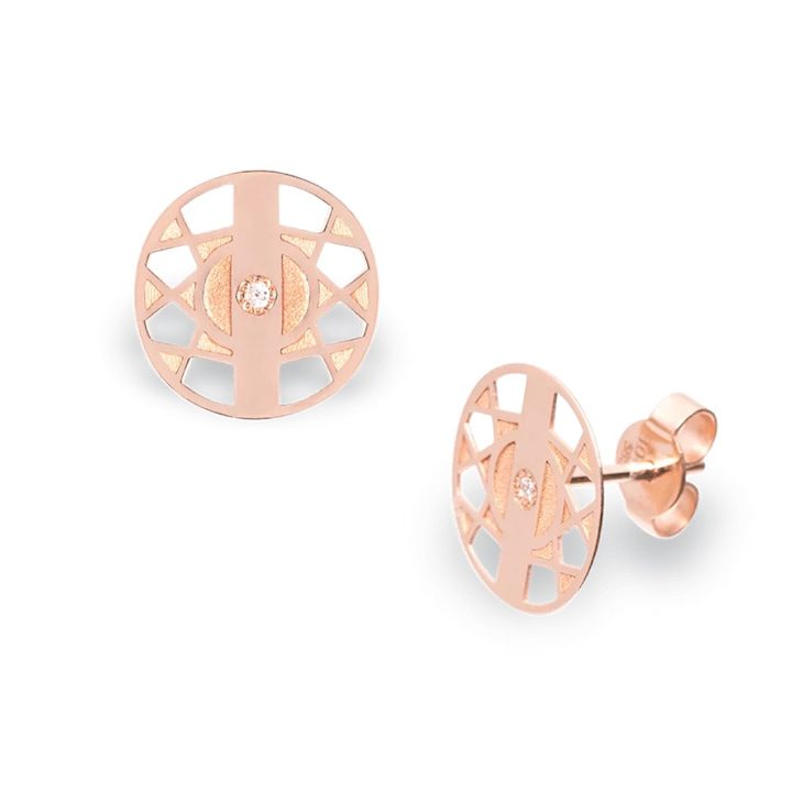 Обеци PRECIOUS MOON с естествени диаманти