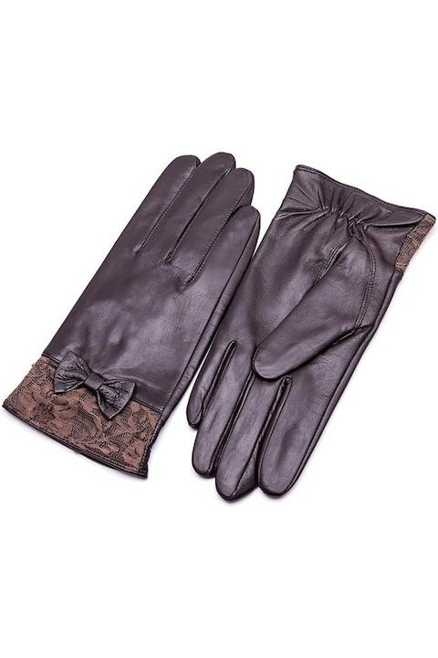 Дамски ръкавици от естествена кожа