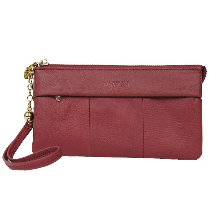 Дамски портфейл от естествена кожа 5025 Червен - eMAG.bg