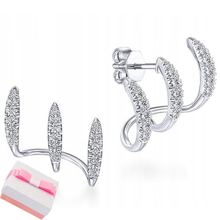 Сребърни обеци 925