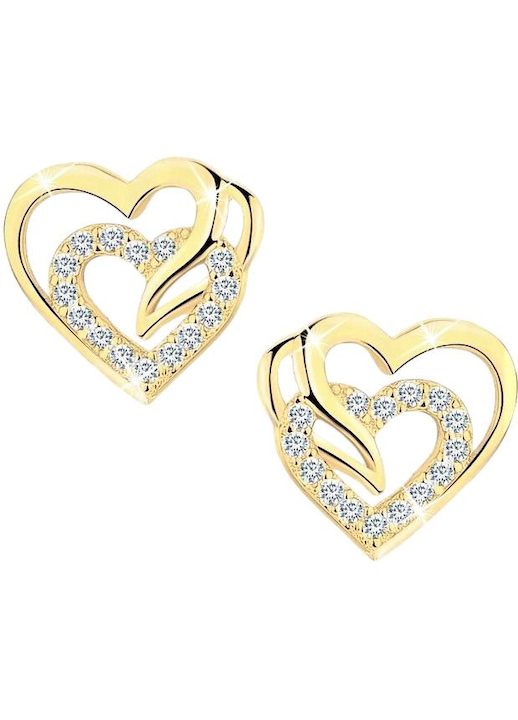 Дамски обеци сърце