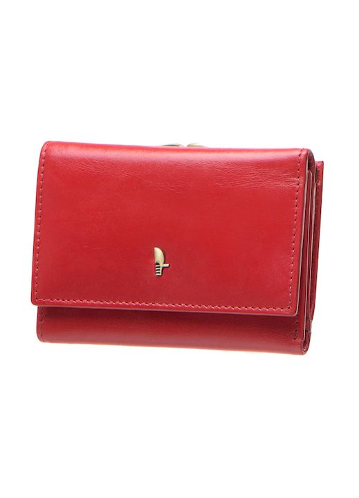 Дамски портфейл Puccini Естествена кожа Червен - eMAG.bg