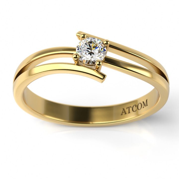 Годежен пръстен Timotei от жълто злато - eMAG.bg