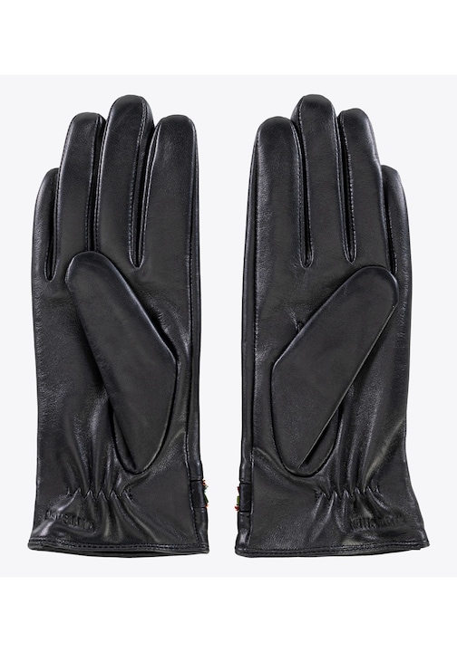 Дамски кожени ръкавици с мъниста