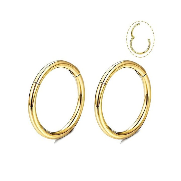 Малки обеци тип халка