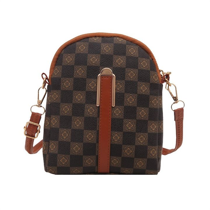 Малка квадратна чанта за през рамо с щампа - eMAG.bg