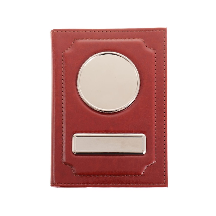 Портфейл за АВТОМОБИЛ с лого и регистрационен номер - кафяв