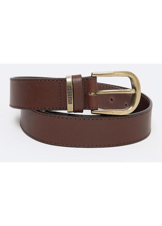 Дамски кожен колан със златна катарама кафяв Gilda 803 BIG STAR - eMAG.bg