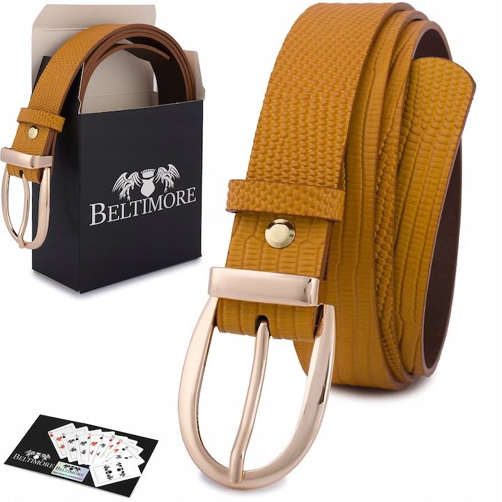 Дамски колан от естествена кожа