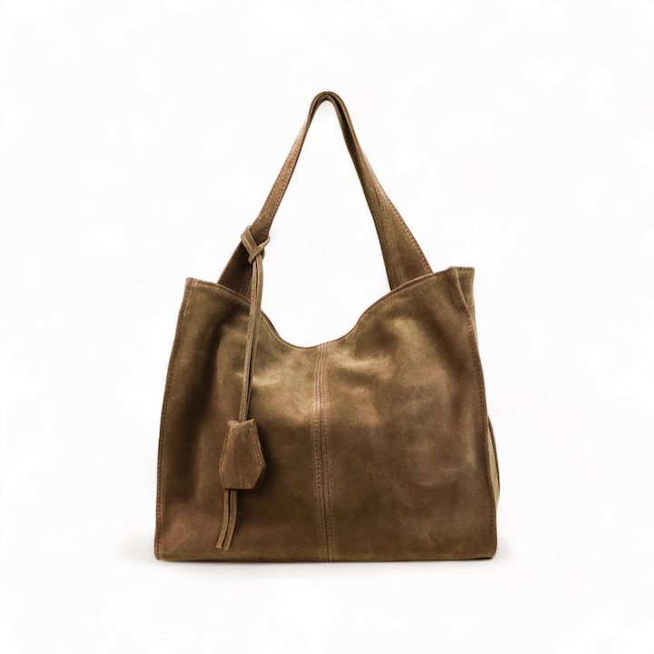 Пазарска чанта Moranti от еленска кожа