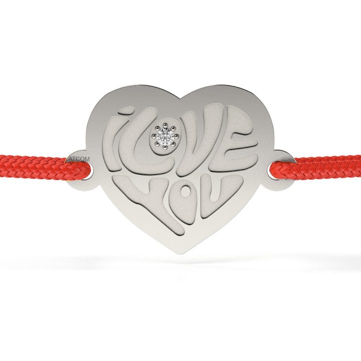 Гривна модел I love diamond
