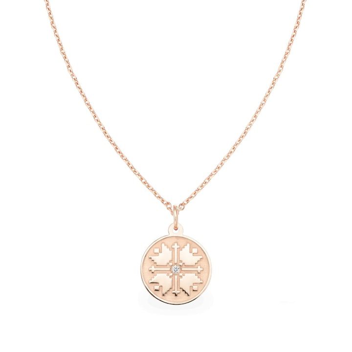 Колие WHEEL OF TIME с естествен диамант