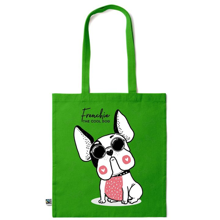 Intelli® Екологична памучна пазарска чанта Sacosa с дълги дръжки