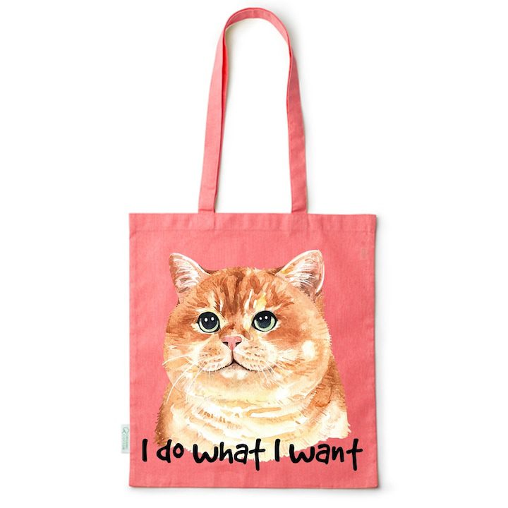 Intelli® Екологична памучна пазарска чанта Sacosa с дълги дръжки