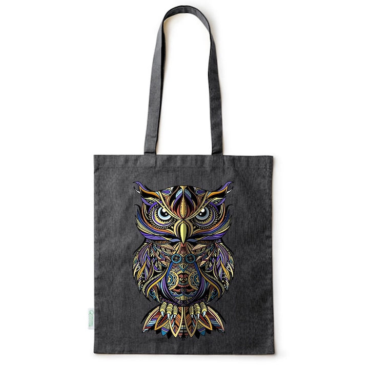 Intelli® Sacosa памучна Еко-приятелска за пазаруване с дълги дръжки